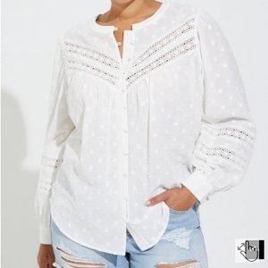 NWT Torrid long sleeve blouse. Size 1.